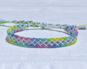 Pastel Rainbow Friendship Bracelet