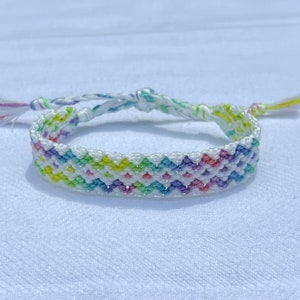 Pastel Rainbow Friendship Bracelet