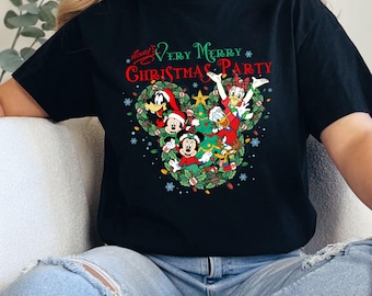 Mickey's Very Merry Christmas Party 2024 shirt, Christmas Family Matching Shirt, Mickey Christmas, Merry Christmas, Disney Christmas Onesie