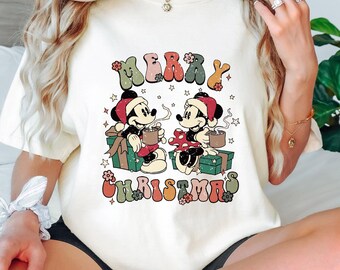 Comfort Colors® Retro Disney Christmas Shirt, Mickey's Very Merry Christmas Party , Magic Kingdom Christmas , Disney Christmas Holiday shirt