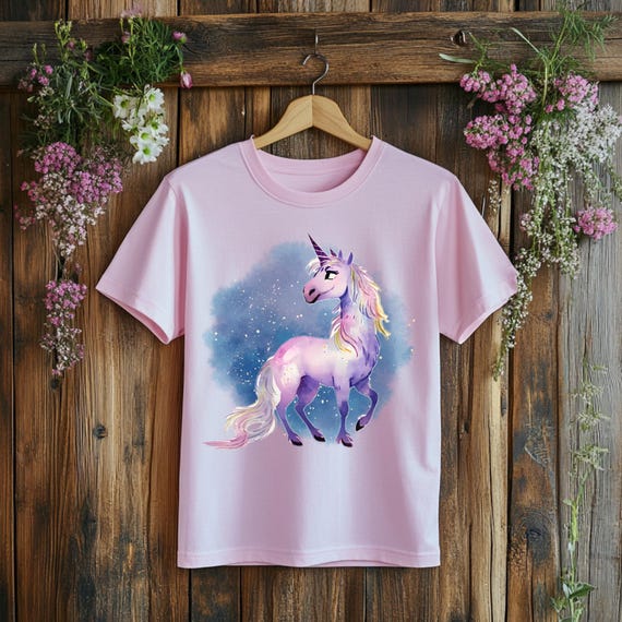 T-shirt licorne magique pour enfant – T-shirt en coton à motif