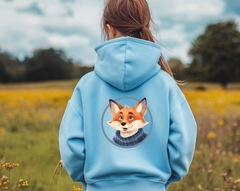Fox Hoodie / Fox Kids Hoodie with Cool Design