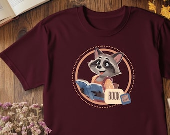 Racoon Girl Kids Tee - Book Girl