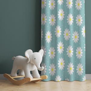 Daisy Baby Girl Room Curtain Nursery Curtains Window Curtains Baby Room Curtains Flower Nursery