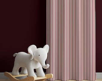 Burgundy Curtains, Colorful Stripes Abstract Home Curtains, Abstract Decor Drapes, Vibrant Curtain Panels, Nursery Curtains, Window Curtains