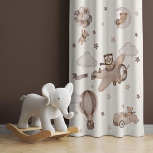 Tende Oscuranti NAPEARL Per Cameretta - Con Stelle Argentate, 2 Pezzi 132x214cm, Occhielli Inclusi - Foto 2