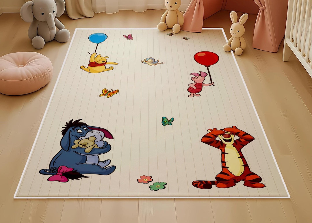 Winnie The Pooh Rug For Nurserynull