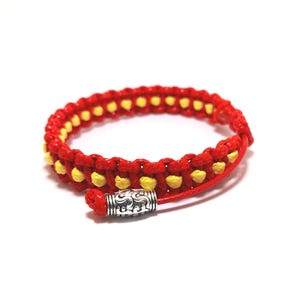 Nytt flaggarmband / damarmband / vänskapsarmband / patriotiskt armband / handgjort flätat armband / pridearmband / röd tråd