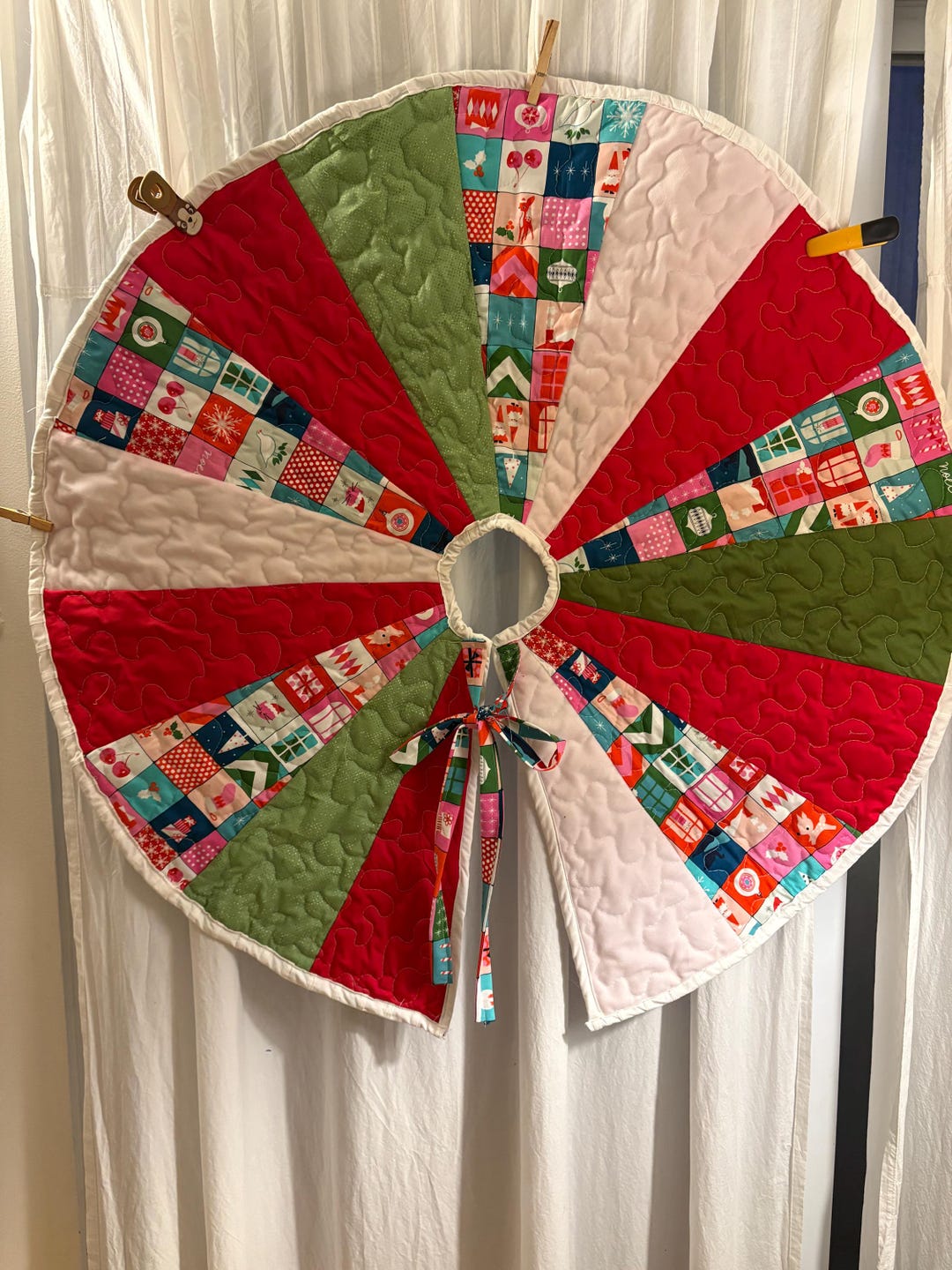 Celtic Rune Harmony Christmas Quilted Tree Skirt NCU0NTD1025