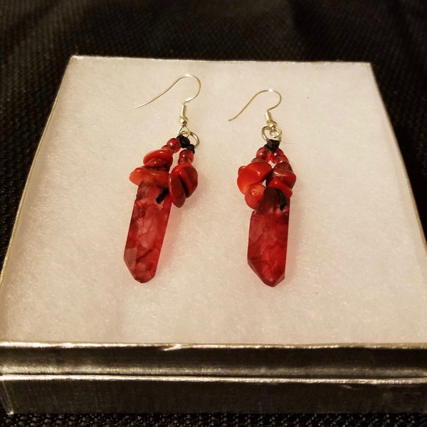 Red Lyrium Earrings