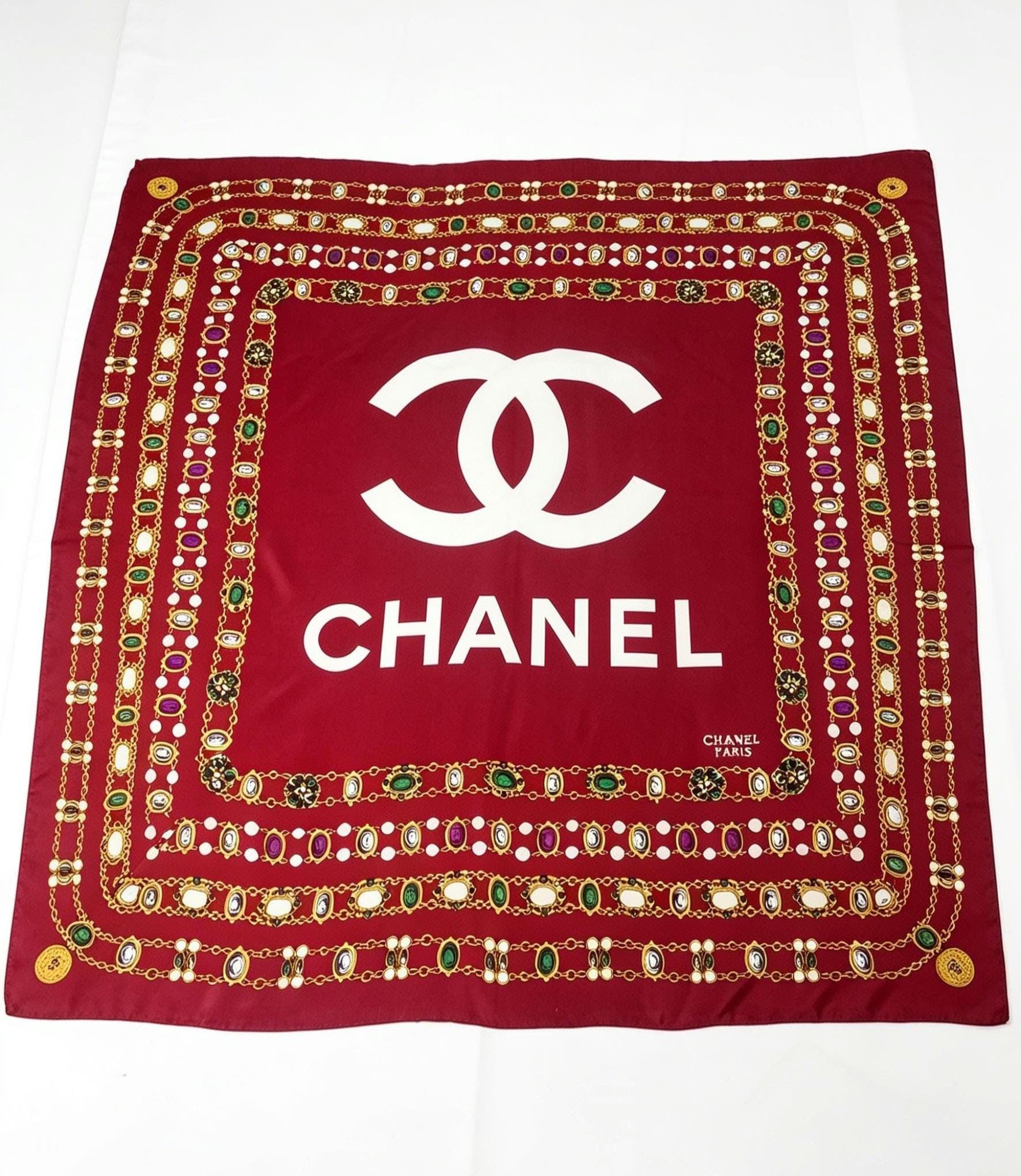 CHANEL PARIS スカーフ Chanel Paris Scarf - Etsy Canada