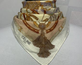 Vintage Celine Handkerchief / Neckerchief / Bandana