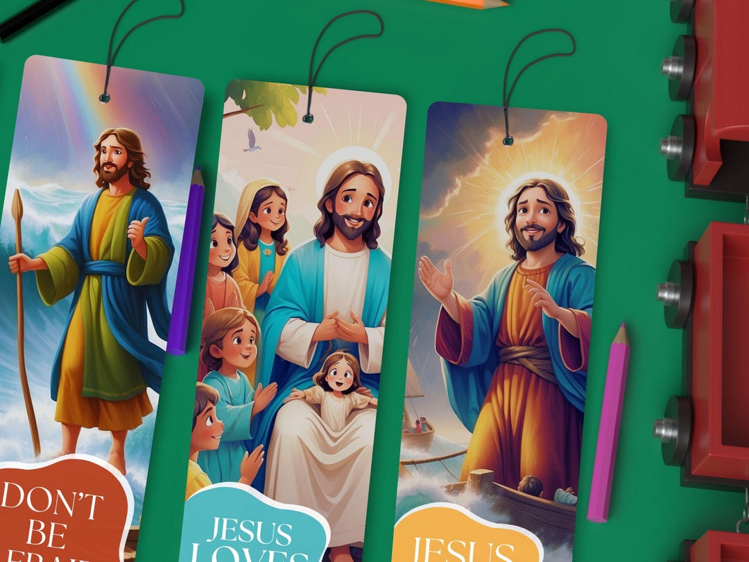 Jesus Christ Bookmark Set Gift for Book Lovers Catholic Mom Gift for ...