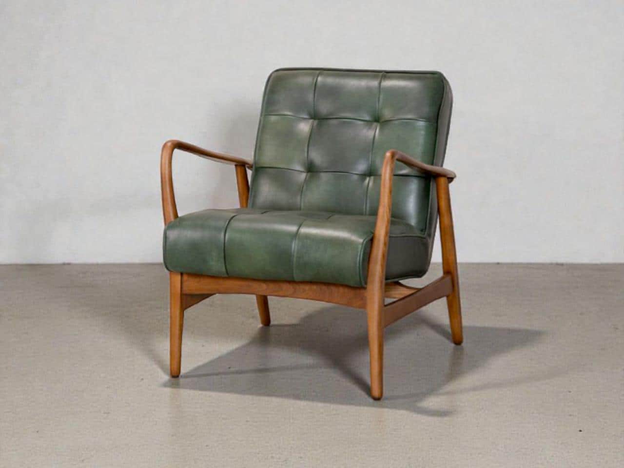 Mid century leather chair - Etsy 日本