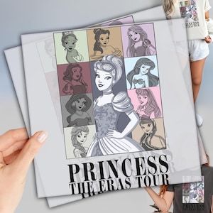 Disney Princess The Eras Tour DTF, Ready To Press Dtf Transfer, Custom Heat Transfer, Disney Ready To Press, Disneyland Family Trip DTF
