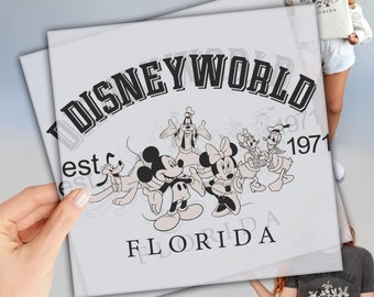 Disneyworld Florida DTF, Ready To Press Dtf Transfers, Disney Squad DTF Transfer, Custom Heat Transfers, Disney Trip DTF
