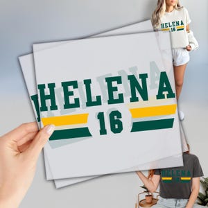 Player Heat Press Transfer: Custom DTF Design (Single Piece)