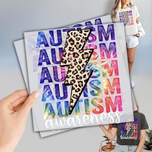 Autism Awareness DTF, Ready to Press DTF Transfer, Autism Support, Dtf Prints, Heat Press Transfers, Special Education Dtf