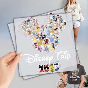 Disney Family Trip 2025 DTF, Ready to Press DTF Transfer, Disneyland Trip Dtf, Disney Vacation Dtf, Disney Matching Dtf, Heat Press Transfer
