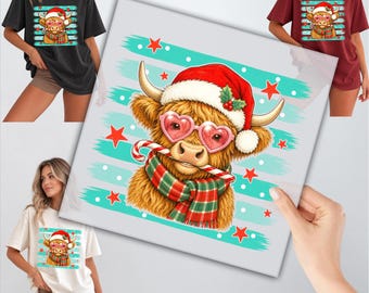 Custom Christmas Heat Press, Deer T-shirt Design