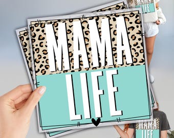 Leopard Mama Life DTF Transfer, Mother's Day Dtf, DTF Transfers Ready to Press, Heat Press Dtf, Direct To Film, High Quality Transfer