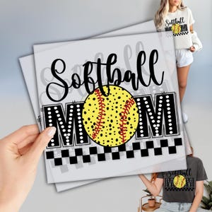 Softball Mom DTF Transfer, Ready to Press Dtf Transfers, Dtf Direct To Film, Screenprint Transfer, Heat Press Transfer