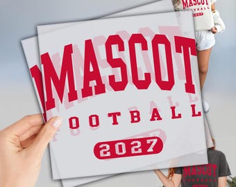 Personalized Mascot Heat Transfer: Sport Design(Custom, Easy Peel)