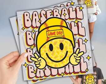 Game Day Baseball DTF Transfer, Direct To Film, Baseball Mom TShirt Transfers, Ready to Press, Sports Heat Press Transfer