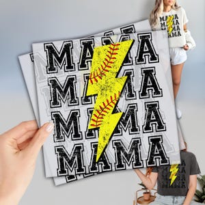 Softball Mom Ready To Press Transfer, Screenprint Transfer, Dtf Direct To Film, Sublimation Designs, Tshirt Heat Transfer