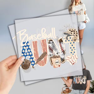 Baseball Aunt Heat Transfer - Quick Application
