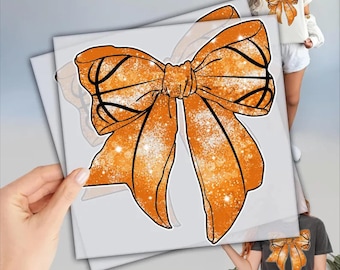 Coquette Basketball Bow DTF, Basketball Mom DTF, Ready to Press DTF Transfer, TShirt Transfers, Sports Heat Press Transfer