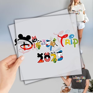 Disney Trip 2025 DTF, Ready to Press DTF Transfers, Disney Vacation Dtf, Disney Family Matching Dtf, Disneyworld Family Dtf, Direct To Film