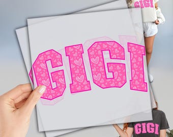Gigi Dtf, Ready to Press DTF Transfers, Grandma DTF Transfer, Heat Press Transfer, Gift For Grandma, Mother's Day Gifts