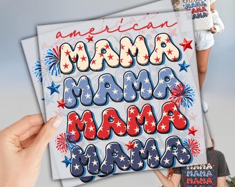 American Mama Dtf, Ready to Press DTF Transfers, 4th of July Dtf, American Bow Dtf, Direct To Film, Independence Day Dtf, Patriotic Dtf