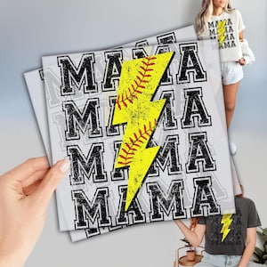 Softball Mom Ready To Press Transfer, Screenprint Transfer, Dtf Direct To Film, Sublimation Designs, Tshirt Heat Transfer