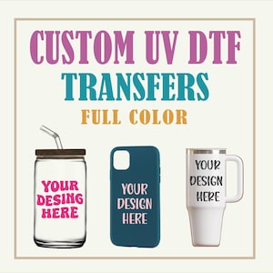 Custom UV DTF Transfers, Custom Stickers, Uv Dtf sublimation, Cup Wrap UV Dtf, Ready to Press, Wholesale Uv Dtf, High Quality