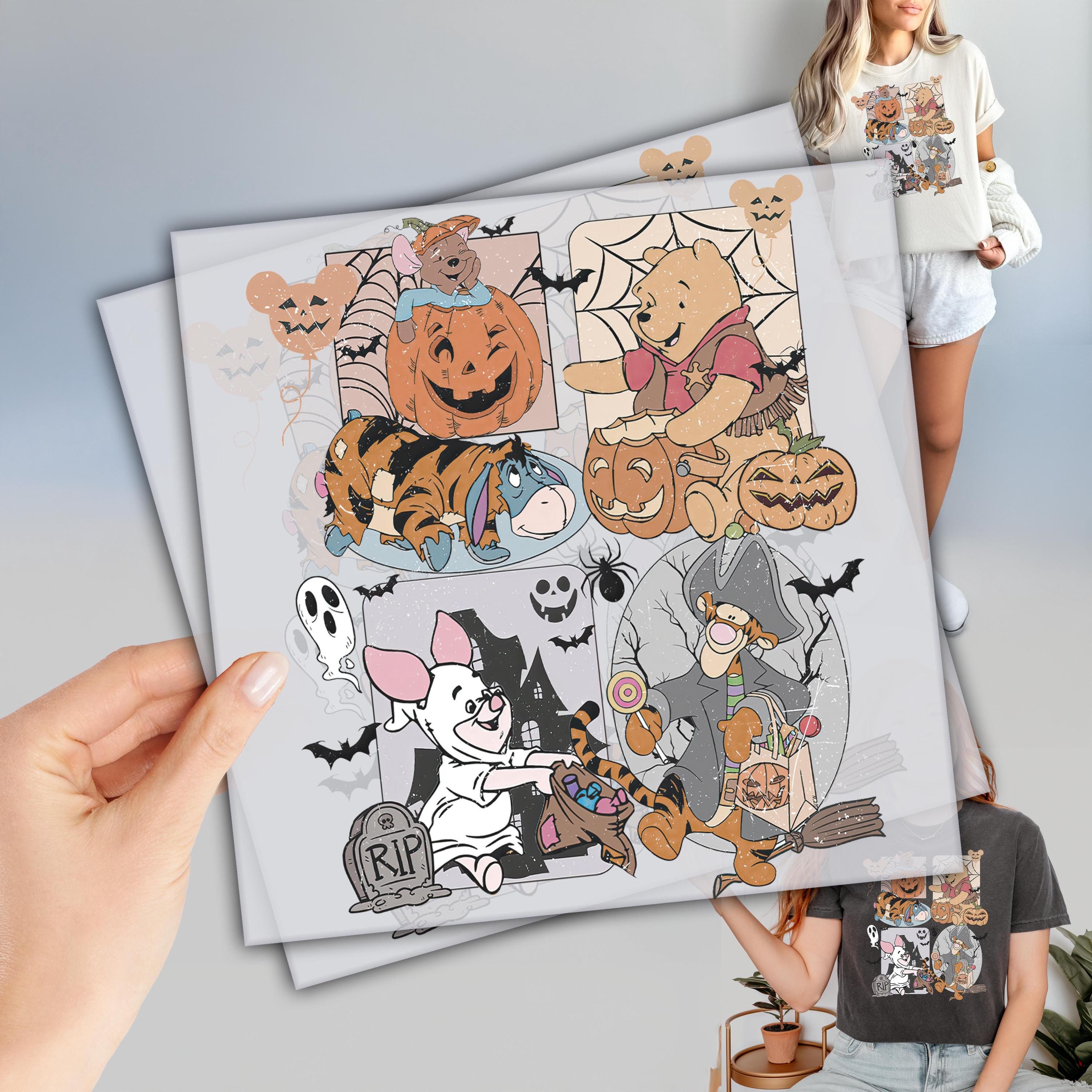 Winnie The Pooh Halloween Dtf, Pumpkin Season Dtf, Ready to Press DTF Transfers, Winnie the Pooh Ghost Shirt, Direct To Film, Spooky Season