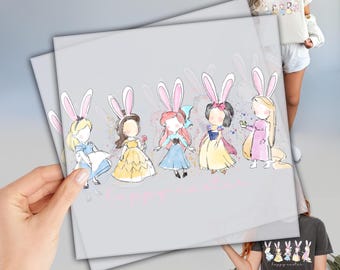 Easter Princess DTF Transfer, Easter Day Dtf, Ready to Press DTF Transfer, Heat Press Transfer, Easter Bunny Dtf, Gift For Easter Day
