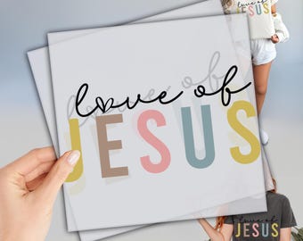 Love Of Jesus DTF, Ready to Press DTF Transfers, Love Like Jesus Dtf, Christian DTF, Bible Verse Dtf, Direct To Film, Faith Gift