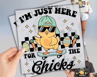 Easter Chick Heat Transfer - Easy Press, Bright Colors