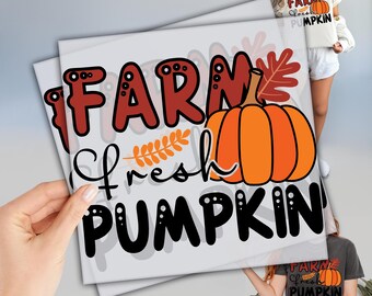 Farm Pumpkin Dtf, Cute Halloween Dtf, Ready to Press DTF Transfers, Fall Pumpkin Dtf, Pumpkin Season Dtf, Direct To Film, Truck Pumpkin