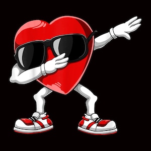 Dabbing Heart - grappige valentijnscadeaus voor mannen en jongens