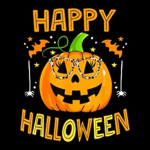 Funny Halloween Pumpkin png, Happy Halloween Design for Kids, Cute Spooky Fall , preppy halloween png, spooky season png, halloween 2025 png