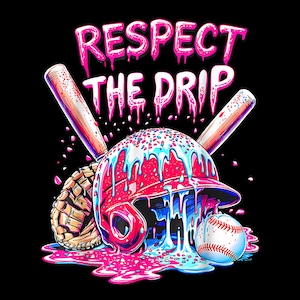 Baseball Drip PNG,Ice Cream Drip Youth Boys Baseball Digital,baseball drip,ice cream drip, boys baseball,baseball png,baseball drip png