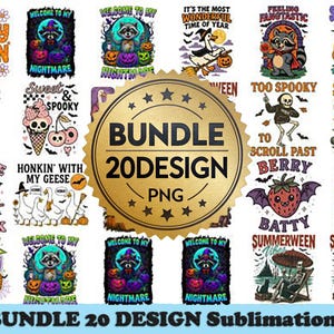 Summerween Halloween PNG Bundle, Spooky Tropical Clipart Set, Cute Summer Ghost Sublimation Designs, Beach Halloween png Digital bundle