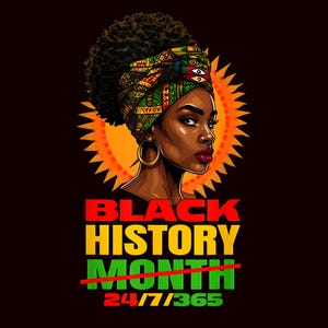 Black History Month PNG | Melanin & Juneteenth Design | African American Pride Digital PNG for Crafts Black History,African History Month.