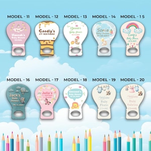 Apribottiglie Magnetico Personalizzato con Nome del Bambino, Divertente Bomboniera per Compleanno, Regalo Perfetto per Festeggiare i Piccoli