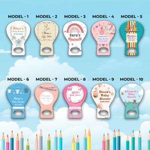 Apribottiglie Magnetico Personalizzato con Nome del Bambino, Divertente Bomboniera per Compleanno, Regalo Perfetto per Festeggiare i Piccoli