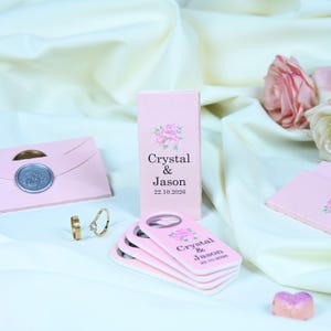 Magnete da matrimonio personalizzato per ospiti, ricordi eleganti e unici per il tuo giorno speciale, perfetti come regali di ringraziamento