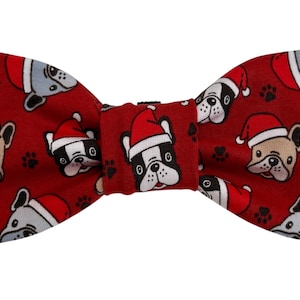 French bulldog bow gift jersey dog bowtie